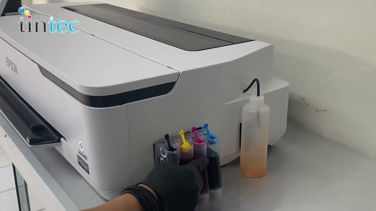 Carga de Tintas e Inicializaci&oacute;n de Epson T3170. www.tintec.com.mx #tintec #tintas #tintasmaza