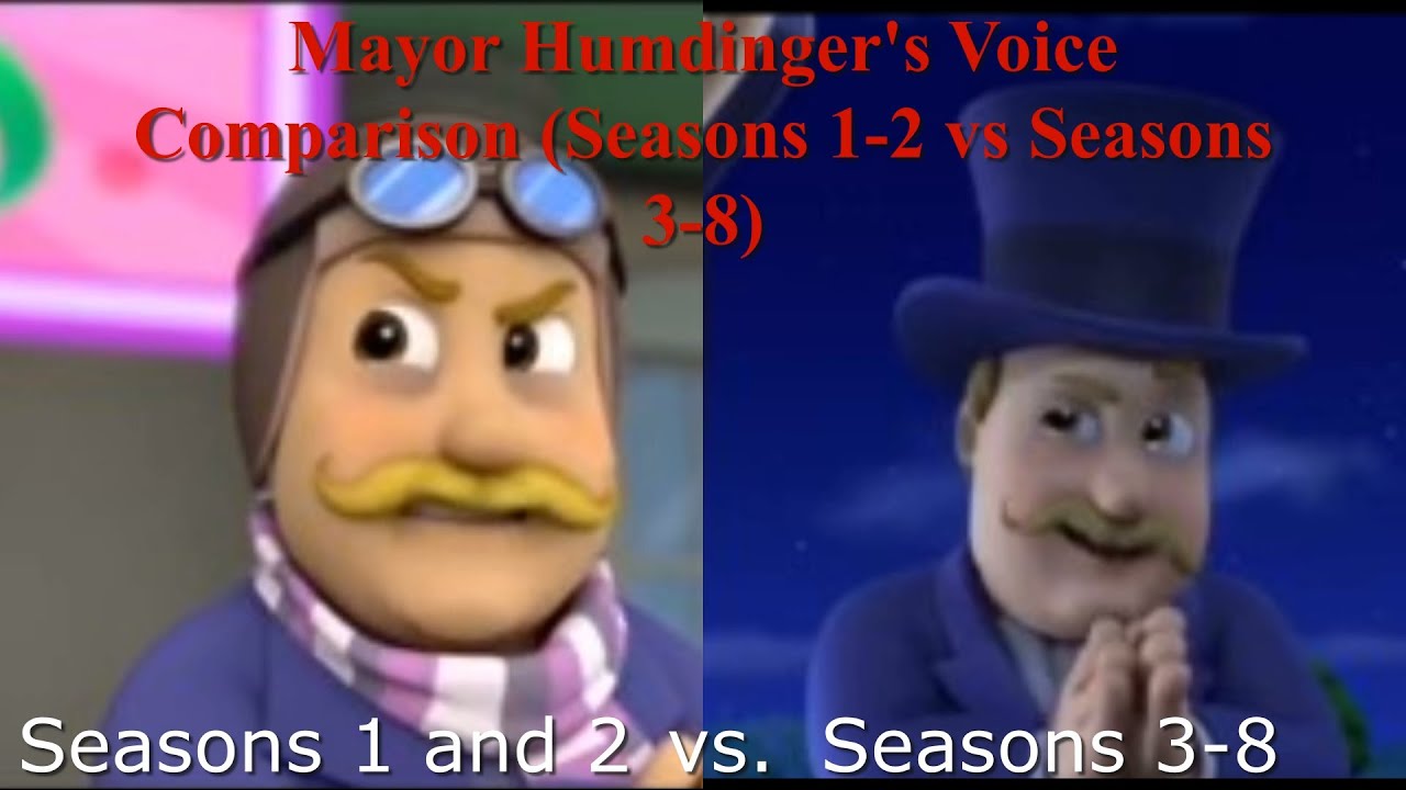 Mayor Humdinger's Voice Comparison (Seasons 1-2 vs Seasons 3-8)