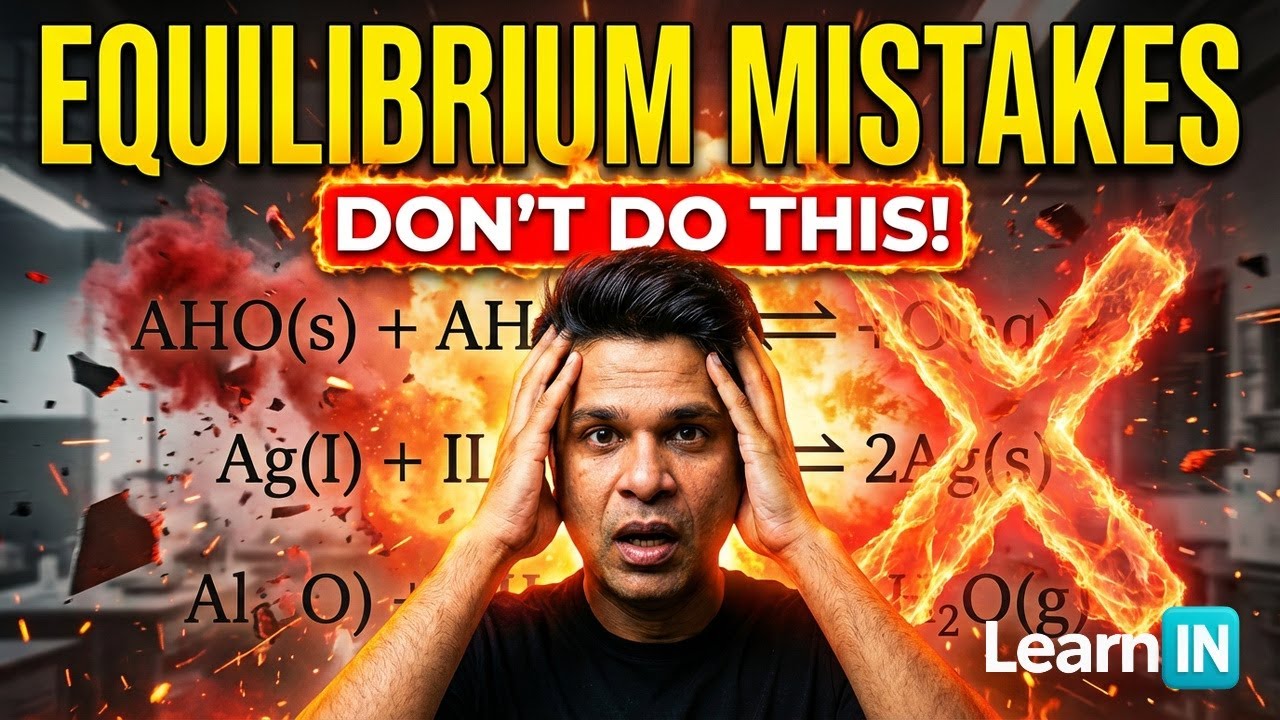 Most Common Equilibrium Mistakes Students Make | JEE Mains 2026