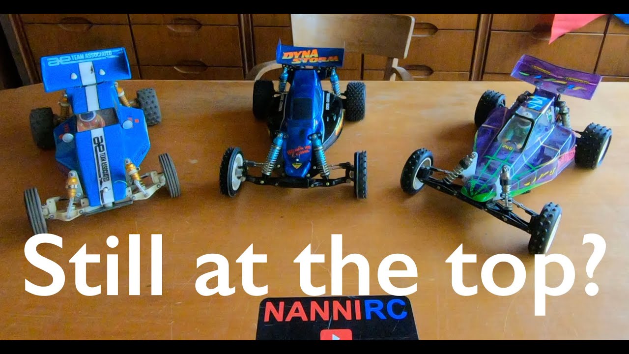 Three Queens. vintage top 2WD offroad cars, two are missing: Kyosho Ultima and MRC Santana