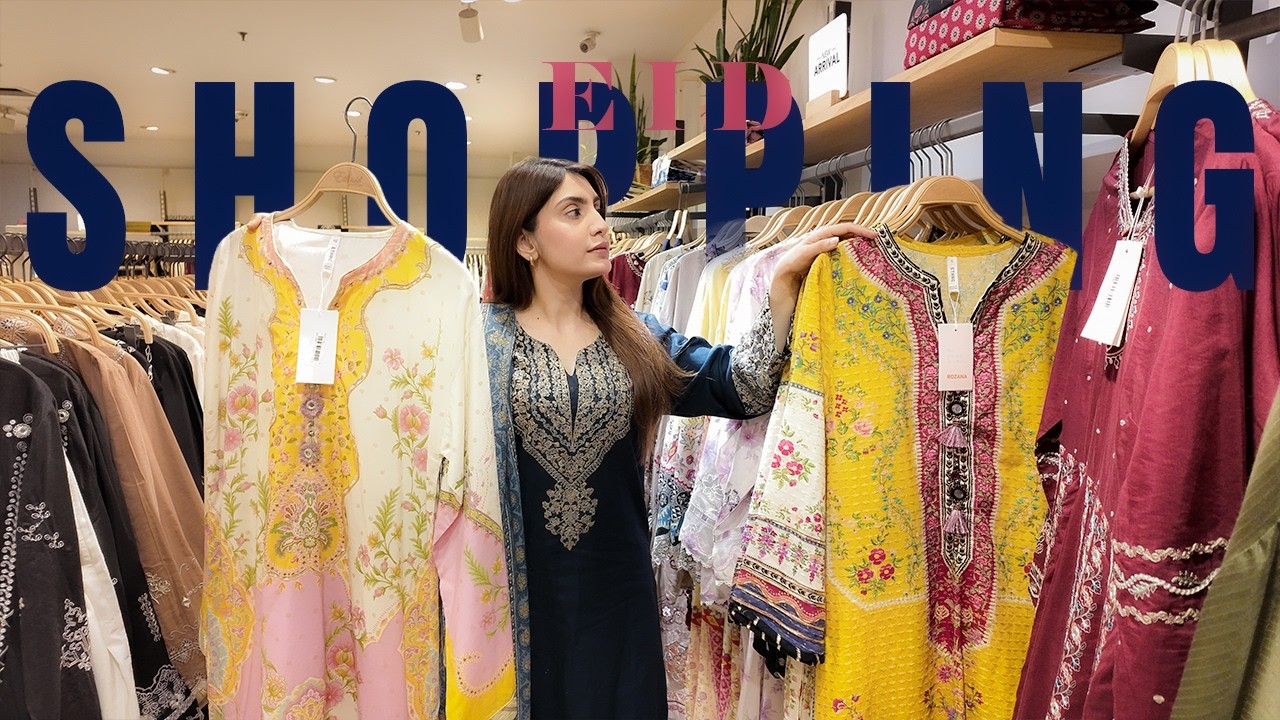 Eid Shopping Day Vlog | Hussain Rehar, Sapphire, Ethnic + Iftari Plans | VLOG