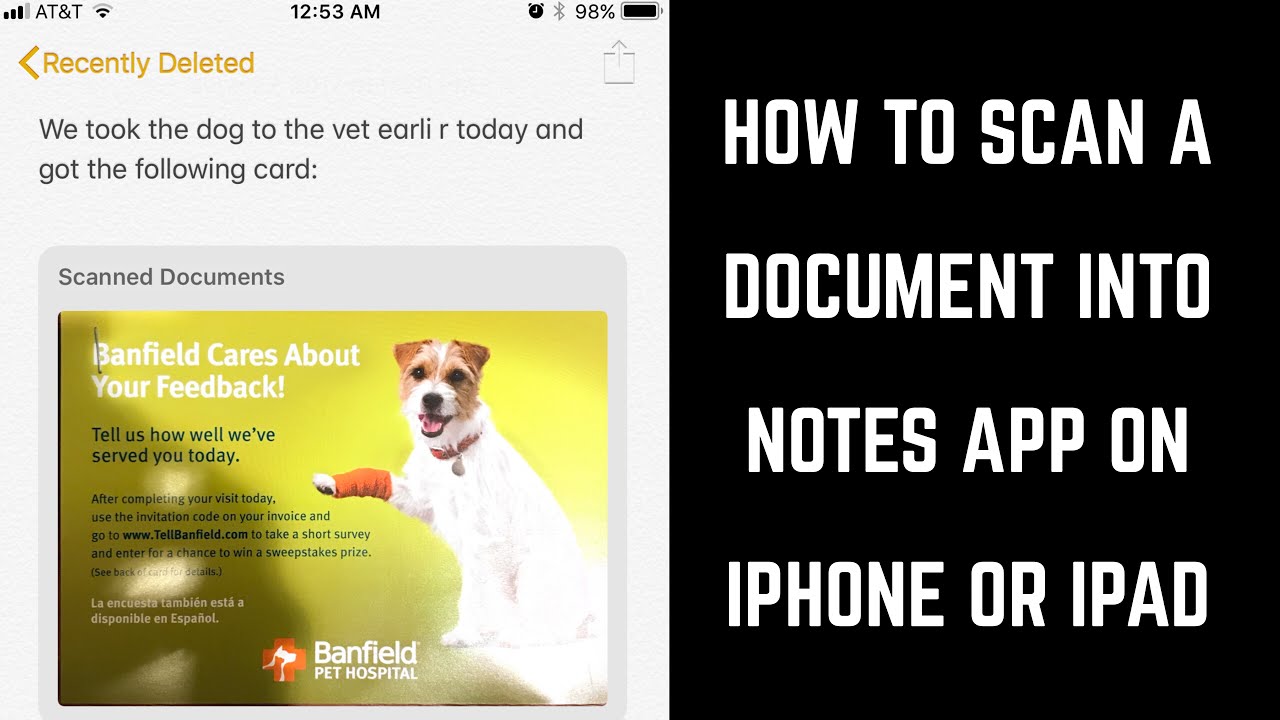 How to Scan a Document into Notes App on iPhone or iPad