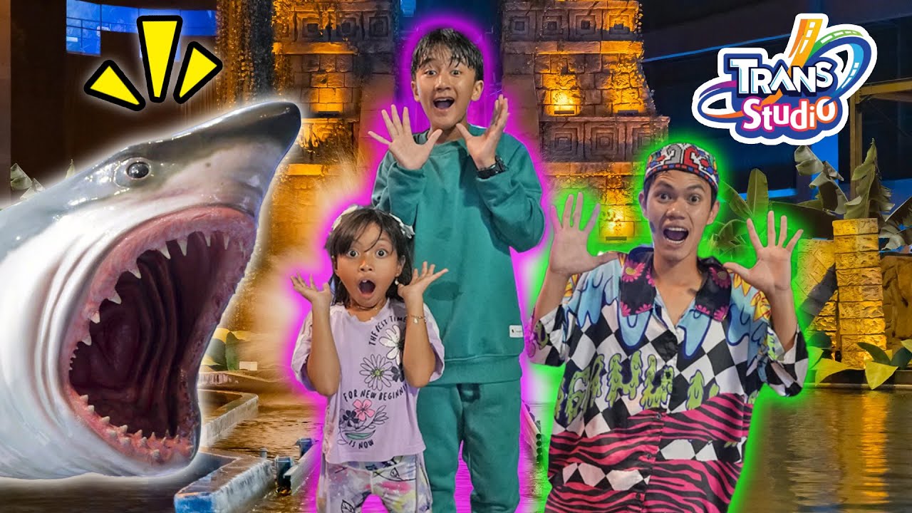 Ziyan Main Bareng Leika dan Tompel di Trans Studio Bandung