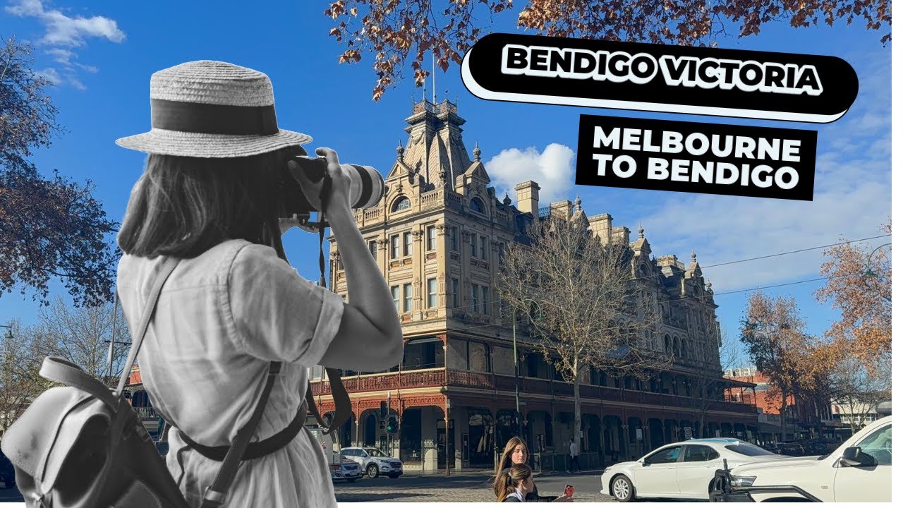 Bendigo Victoria Australia || Solo Travelling || Regional Area|| Vline Trains Melbourne