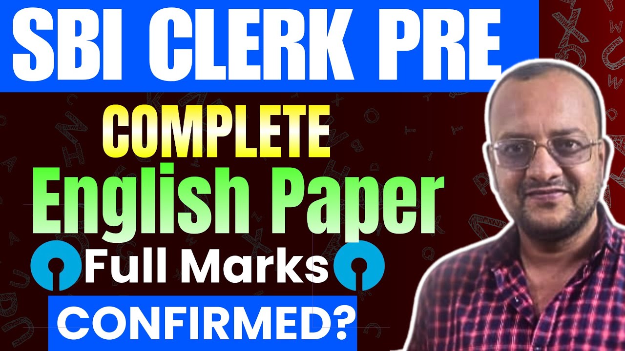 SBI Clerk 2024-25 | Complete English Paper-2 | Target Full Marks!
