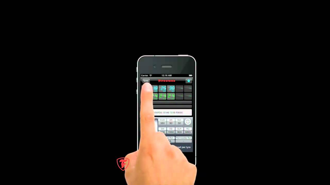 Firestone - iPhone App Tyre Pressure Calculator for farmers