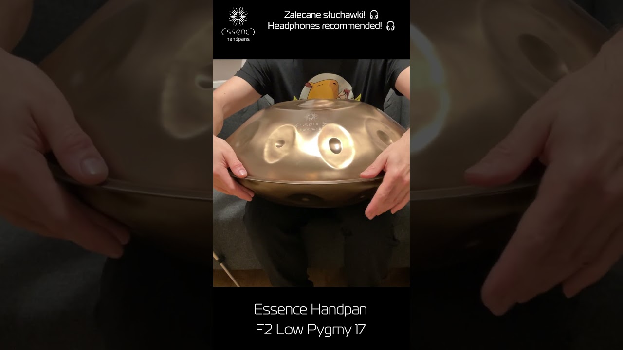 Essence Handpan - F2 Low Pygmy 17 - Ember Steel - 10 notes on top!