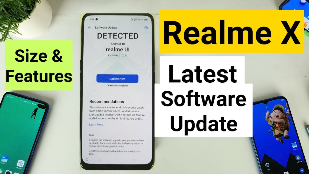 Realme x software update July 2020