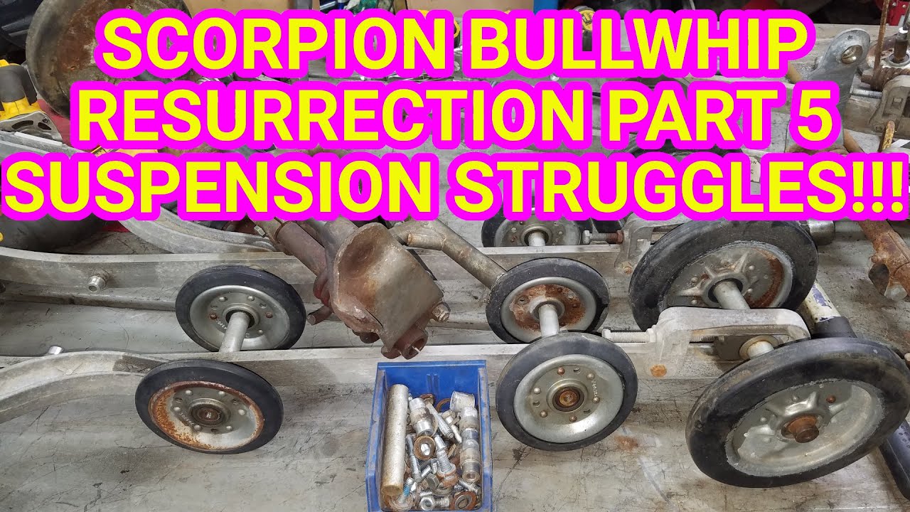 Scorpion Bullwhip Resurrection! The Suspension Struggle. Pararail + Corrosion = BAD. Vintage Sled