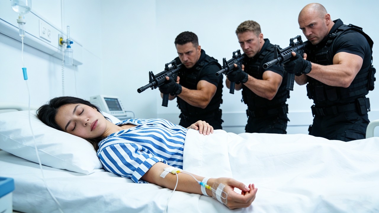 動作電影！病床上的柔弱美女竟是頂尖殺手，趁其不備拔針瞬間開啟獵殺