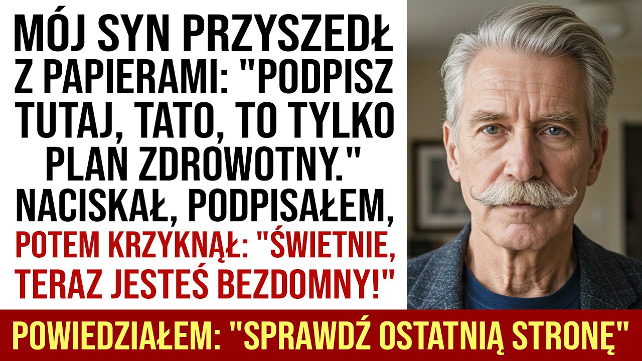 Mój Syn Zmusił Mnie Do Podpisania Domu I Powiedział: 