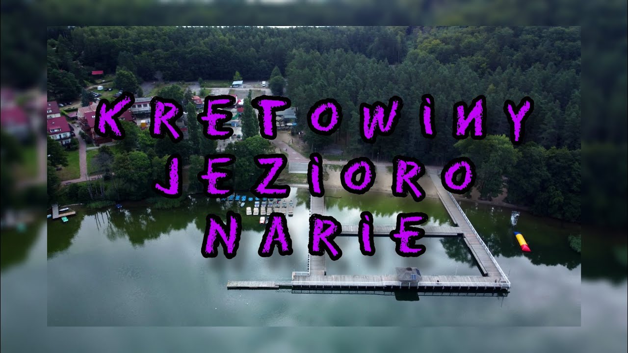 Kretowiny z lotu ptaka nad jeziorem Narie niedaleko Morąga!