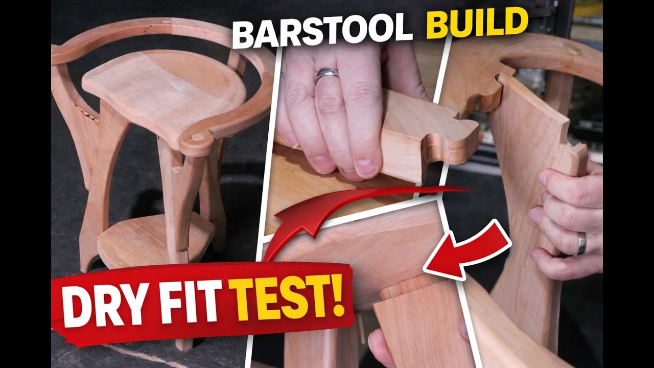 Bar Stool Build – Dry Fit Assembly, Joinery & Tooling Breakdown