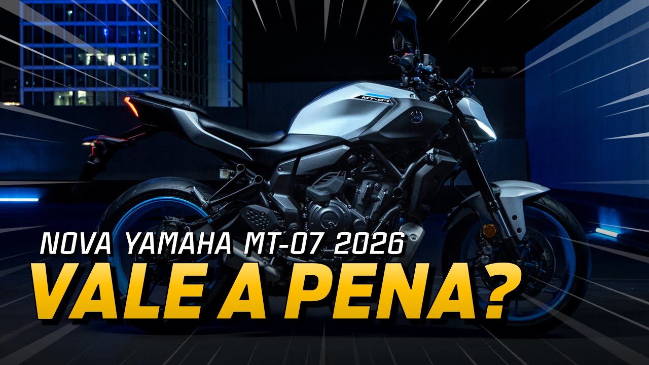 NOVA YAMAHA MT-07 2026 🔵⚪ Será que vale a pena mesmo? #nandoangelo #motovlog
