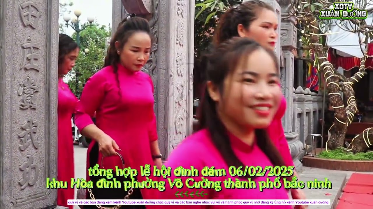 Tổng hợp video lễ hội đình đám 06/02/2025 tại khu Hòa đình phường Võ Cường thành phố bắc ninh