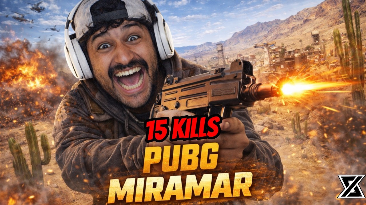 15 KILLS mit der UZI SOLO auf Miramar 😱 | PUBG Full Highlight