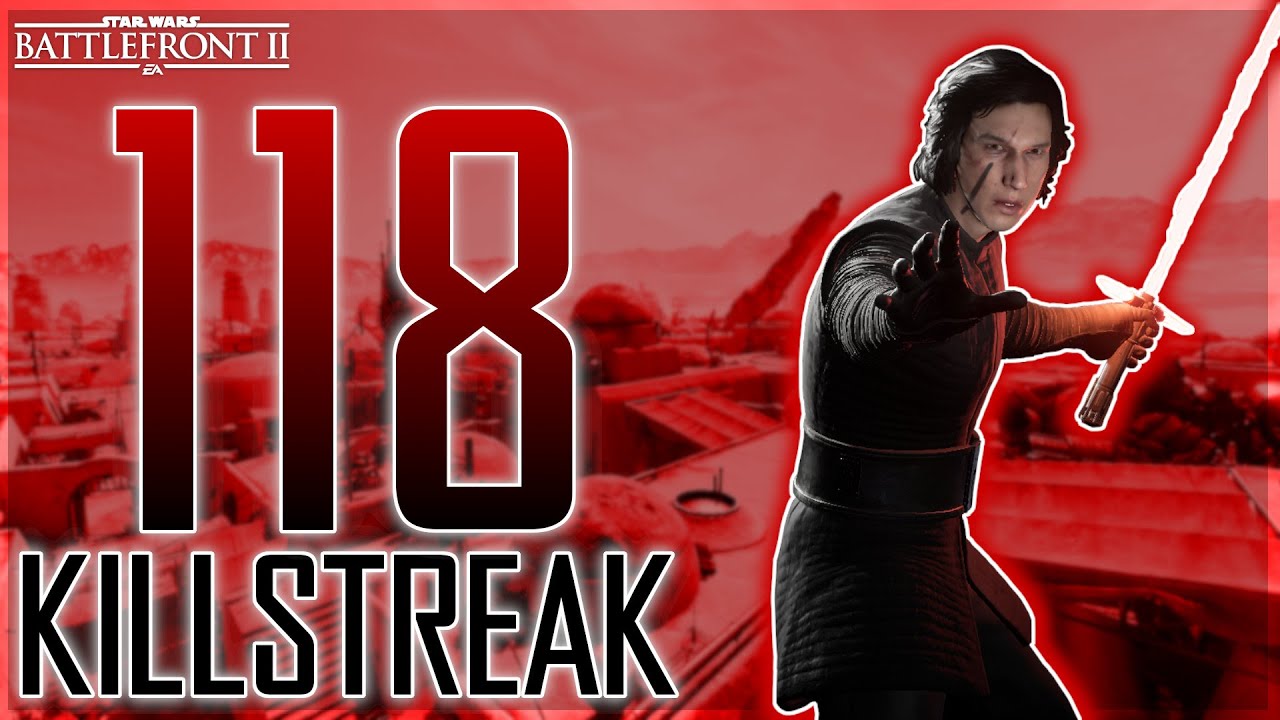 Kylo Ren 118 Killstreak on Tatooine | Star Wars Battlefront 2
