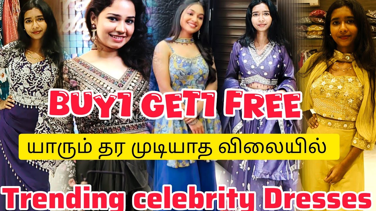 Buy 1 Get 1 Free for all dresses/Roopmandir Purasaiwalkam lehangas/Indo western/ Sarara/Ethnic wear