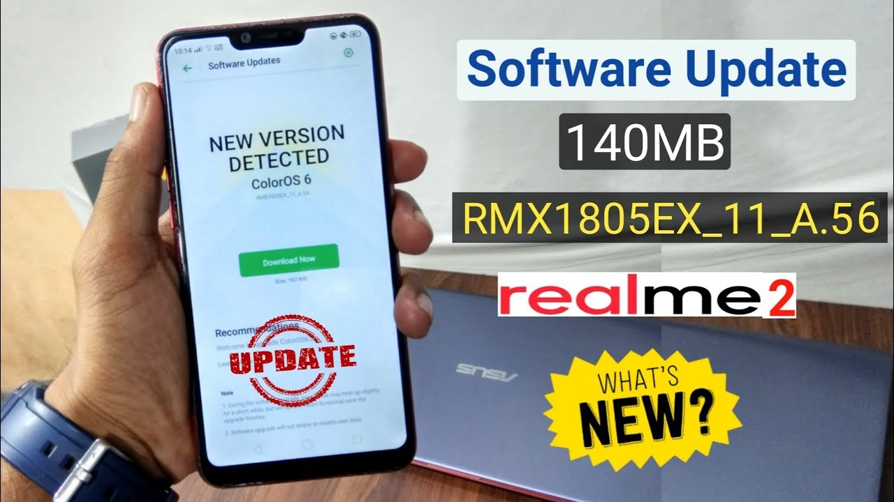 New Version Update Received in RealMe 2 (Problem Fix?) WHAT'S NEW