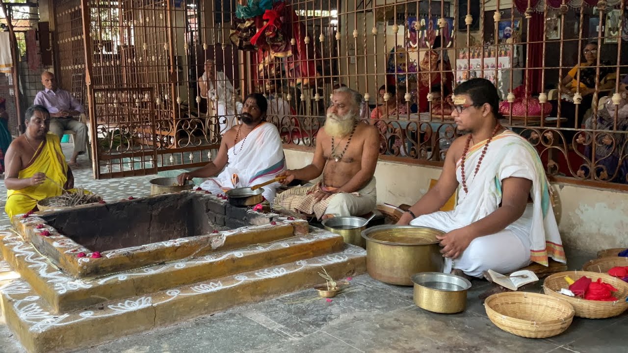 Chandi Homam On The Occasion Of Devi Navaratri Mahotsavam at Vedabhavan Hyd (03–10–2022)