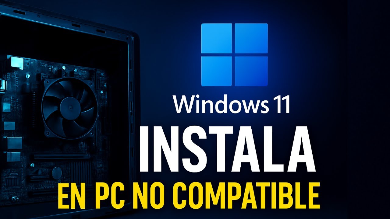 Instala Windows 11 en PC NO COMPATIBLE Paso a Paso (100% FUNCIONAL)