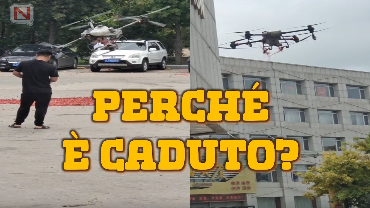 Assurdo Schianto di un Drone Agricolo in Città, ecco perché