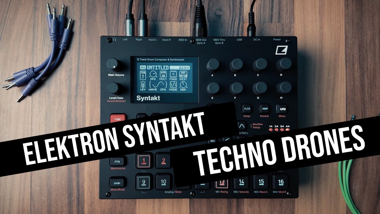 TECHNO DRONES & TEXTURE with Syntakt by @MutluKarak&ouml;se | riemannkollektion.com