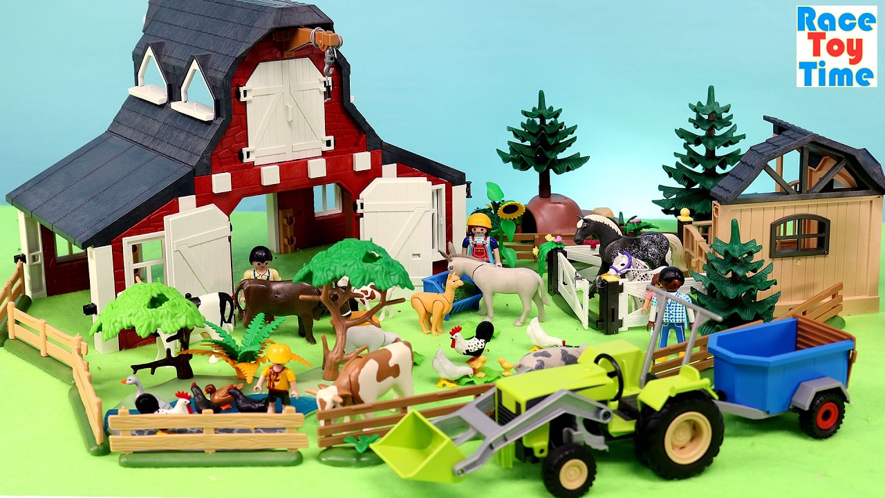 Playmobil Pony Stable Playset and Barn with Animals Figurines