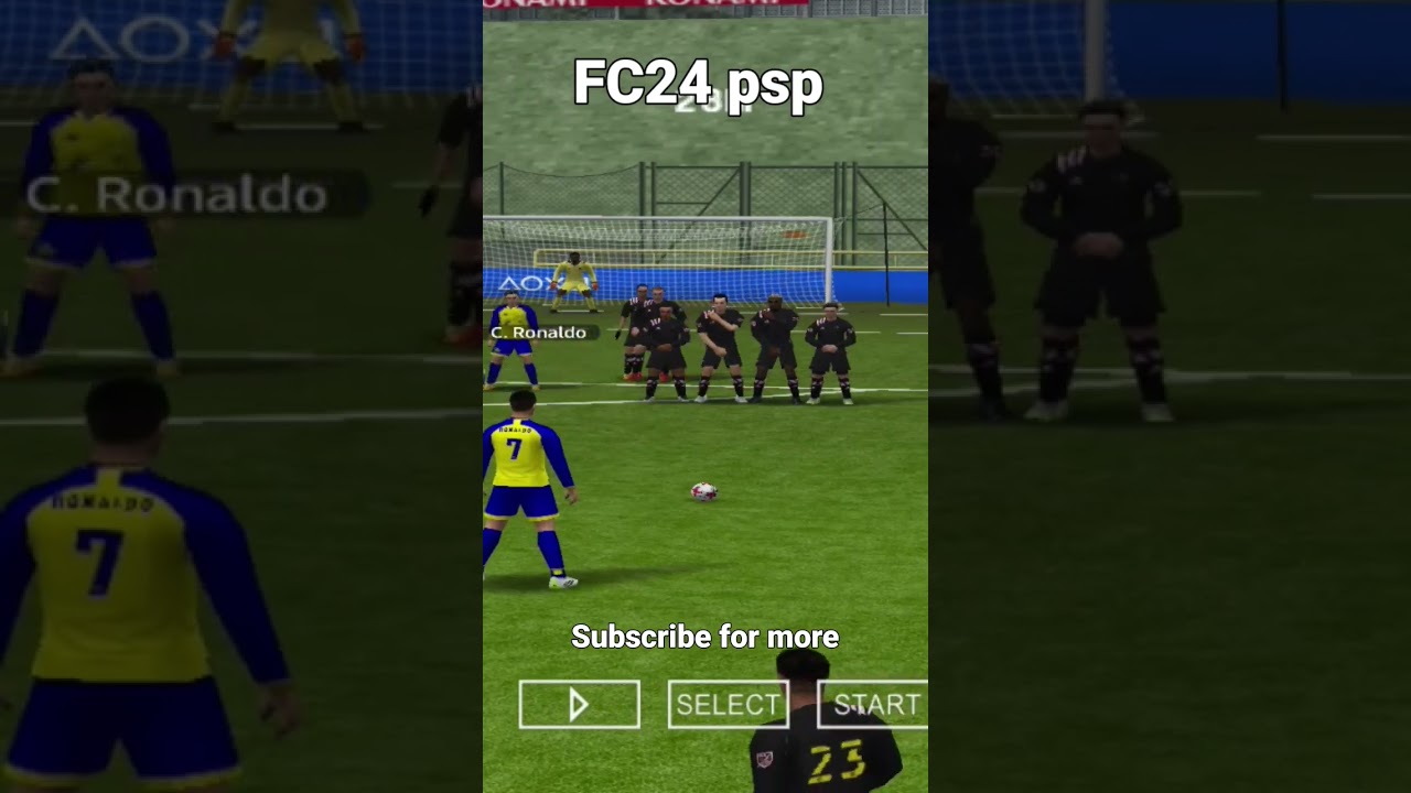 FC24 PSP CRISTIANO RONALDO ROCKET 🚀 SHOOT FREEKICK #easportsfifa #FC24 #release #cr7shorts #viral