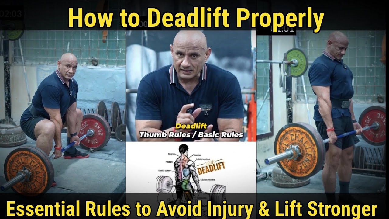 How to Deadlift Properly | Essential Rules to Avoid Injury & Lift Stronger | #youtubevideo 