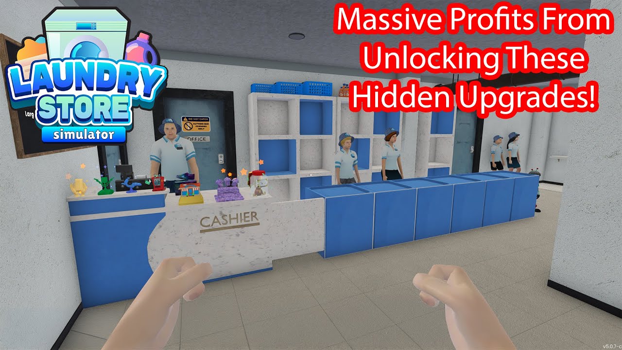 Maxing Out Profits in Laundry Store Simulator! Hidden Upgrades & More Profit Boosts! Part 30