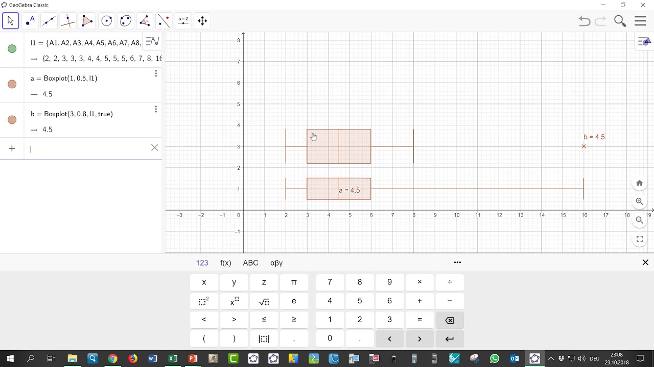 GeoGebra Befehl Boxplot Mathago