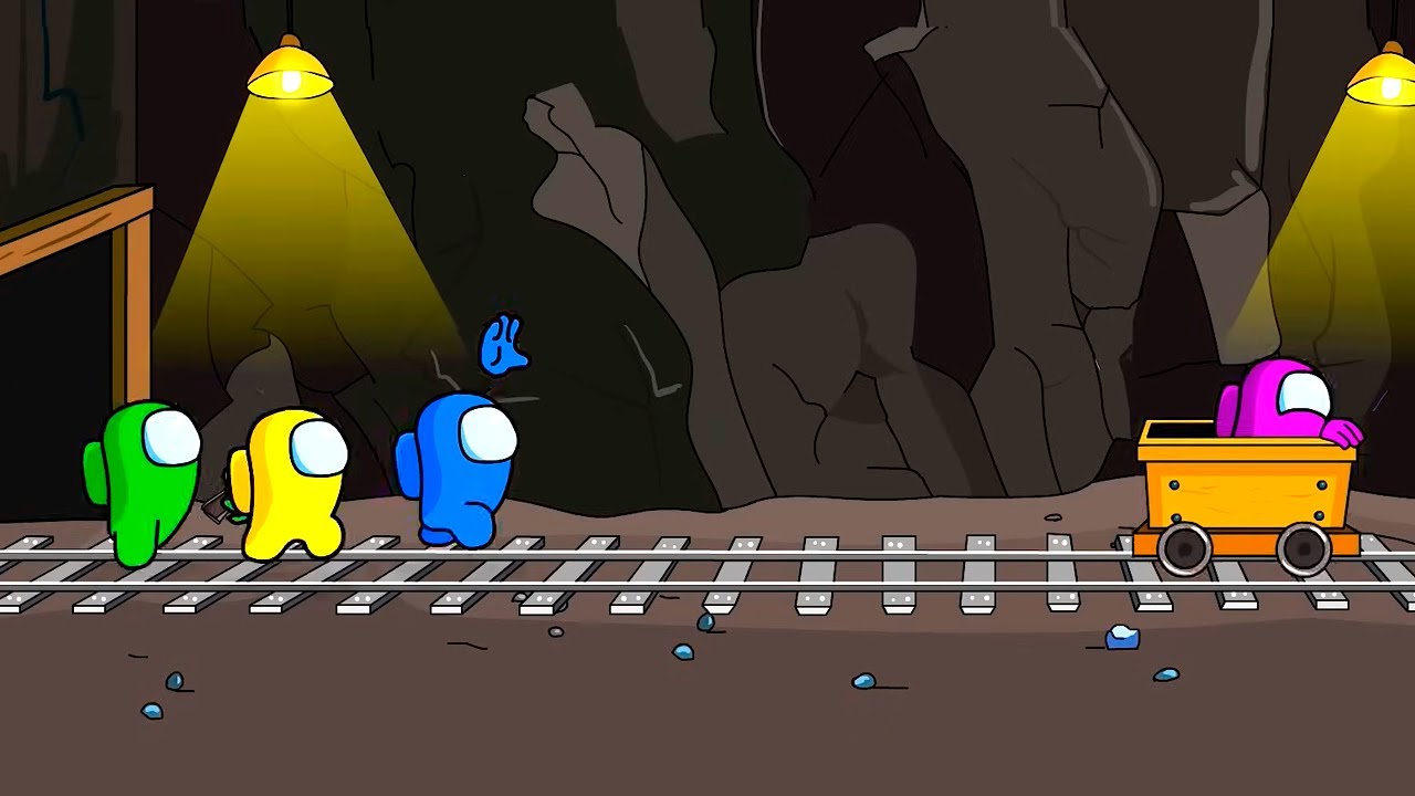 AMONG US w DRZWIACH PIĘTRO 2 vs Figurka, Mruczka, Szukaj i Mroczne Nietoperze | Animacja Toonz