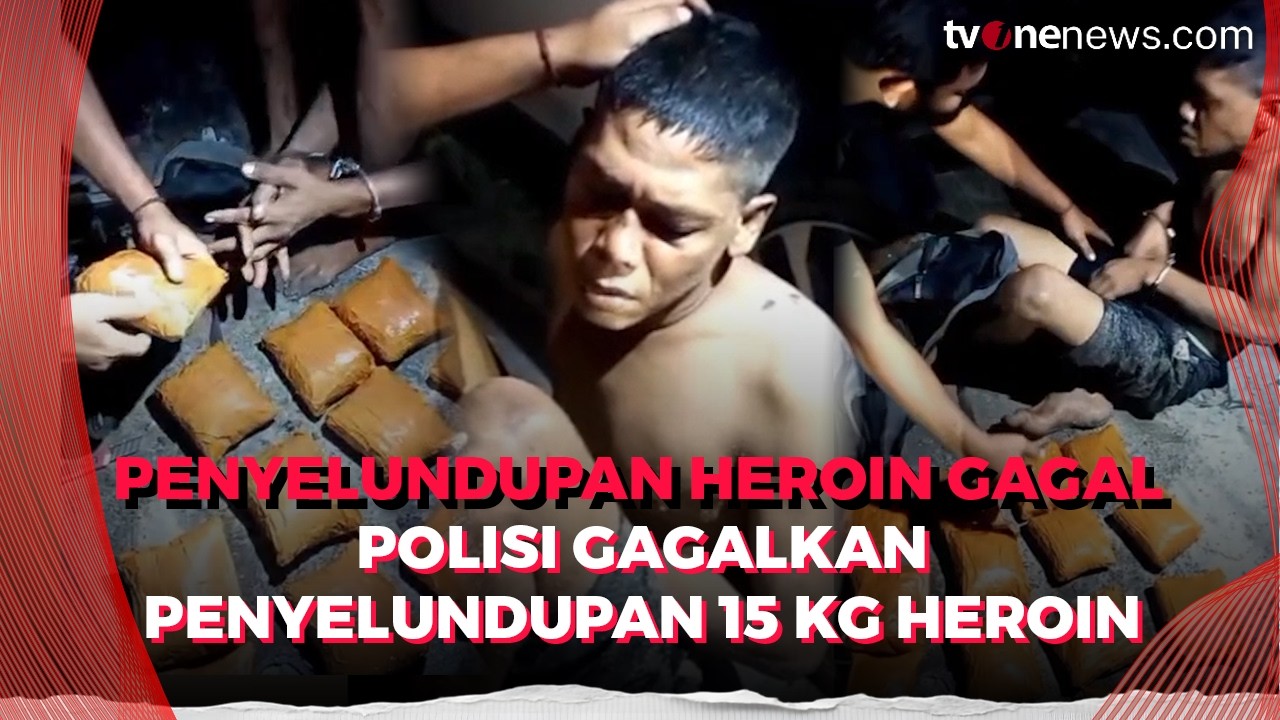 Bareskrim Polri Gagalkan Penyelundupan 15 Kg Heroin, Jaringan Narkoba Terbongkar | OneNews Update