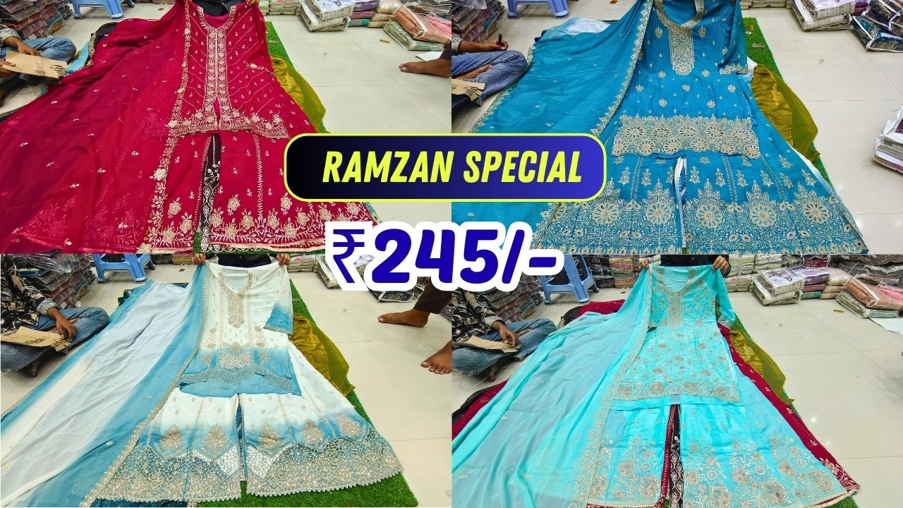 ₹245 Me Fancy Suits 🌙 Ramzan Special Hyderabad Wholesale Dress Material