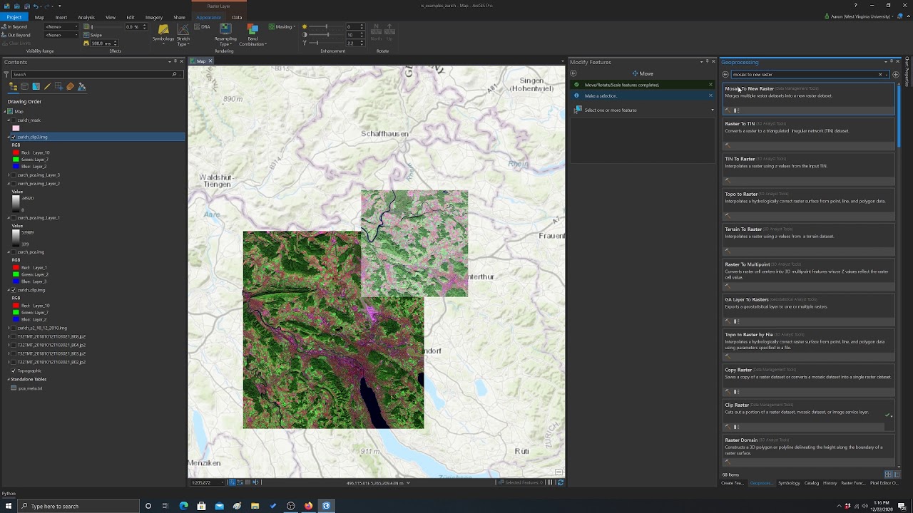 ArcGIS Pro: Mosaic to New Raster
