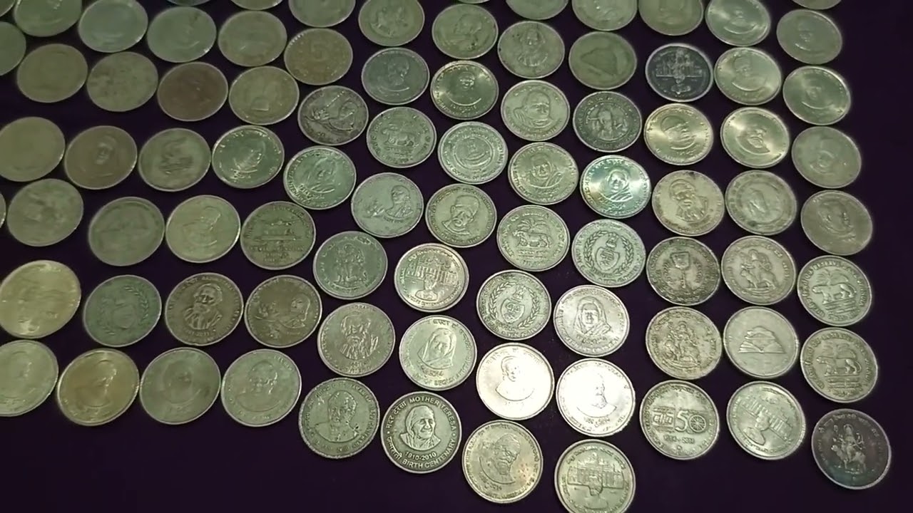 50paisa 1rupee 5 rupees all diffrent old  coin #vairl#videoshorts 🤑🤑🤑