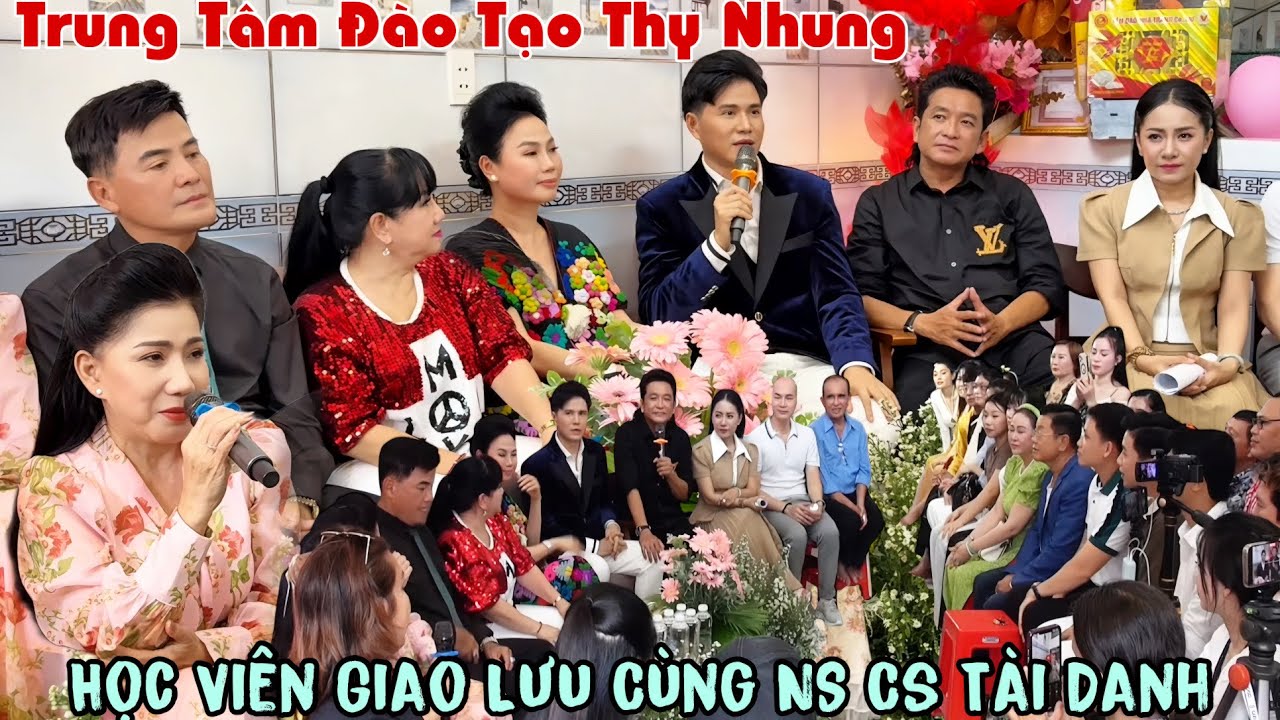 Buổi Giao Lưu Trò Chuyện Cùng Nhiều NS Cs Tài Danh Của Các Học Viên Tại Trung Tâm Đào Tạo Thy Nhung