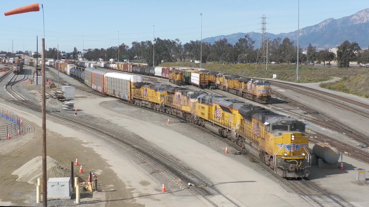 Union Pacific's West Colton Railyard - Railfanning 1/26/2024