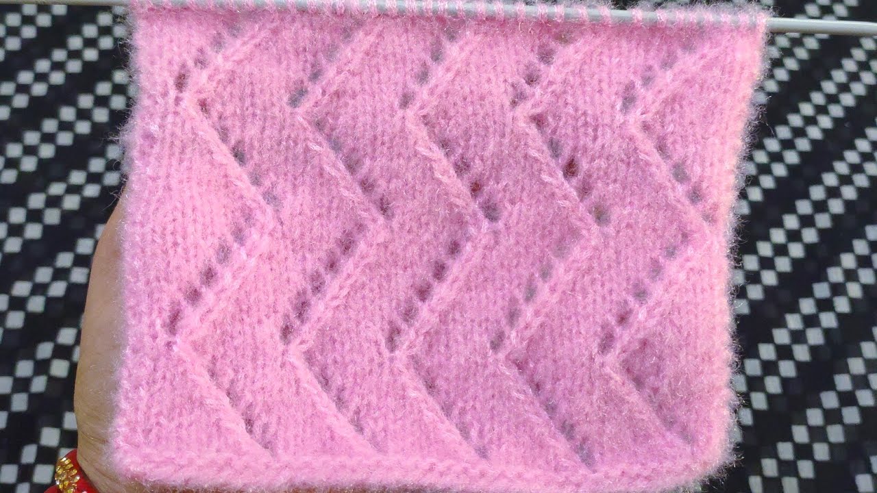 Zigzag jali Design for Gents sweater/Baby's sweater/cardigan/ jacket and any projects