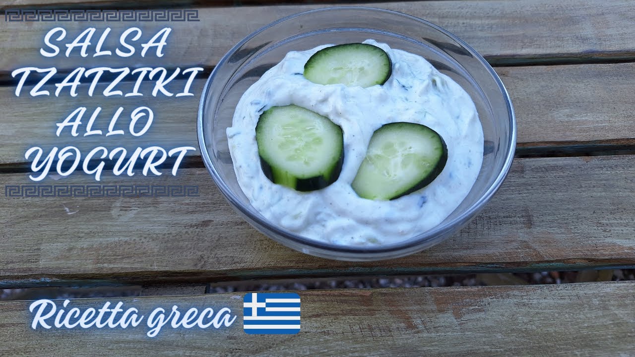 come preparare la salsa Tzatziki -con yogurt e cetrioli alla Greca  fatta in casa con aromi naturali
