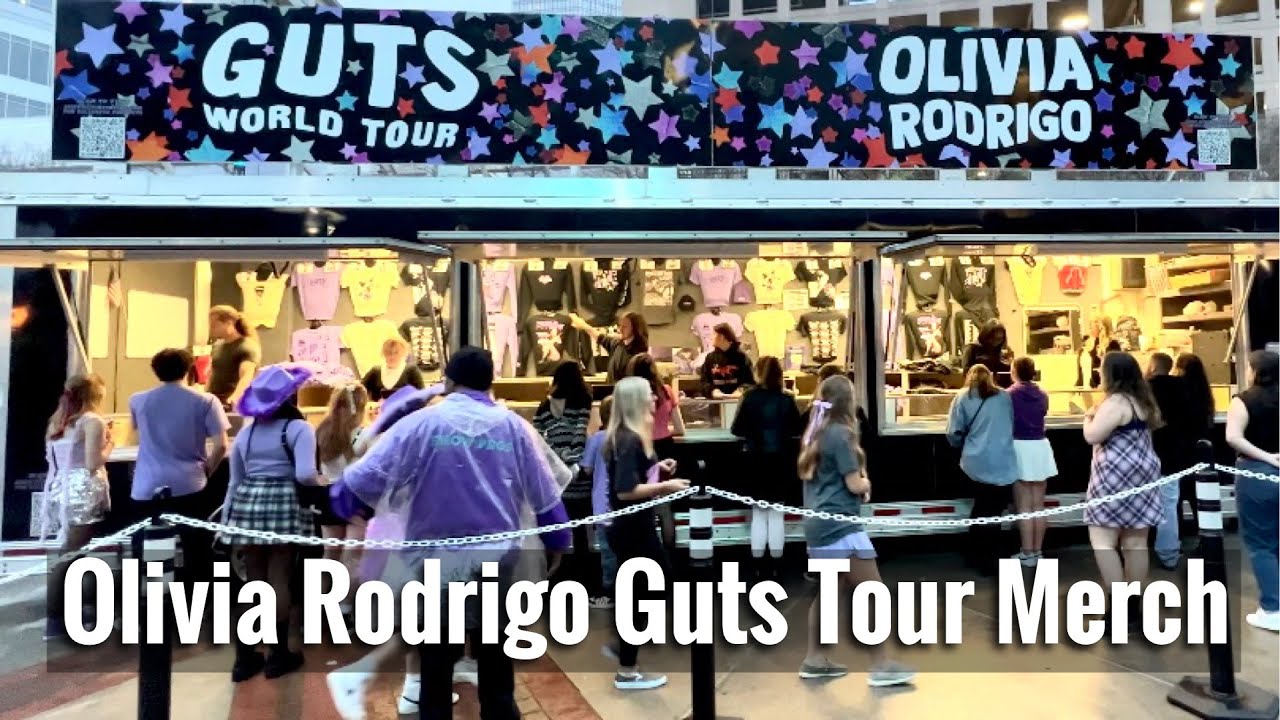Olivia Rodrigo Merch available at Guts Tour - Guts Tour Merch & Prices - Concert Tees and more!