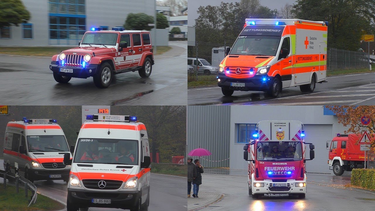 [Großübung] Großeinsatz für die Feuerwehr und das DRK in Neckartailfingen