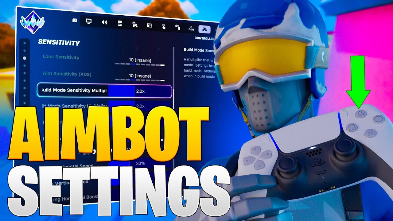НОВЫЕ настройки контроллера *AIMBOT* для Fortnite Chapter 6! 🎯 (PS4/PS5/XBOX/ПК)