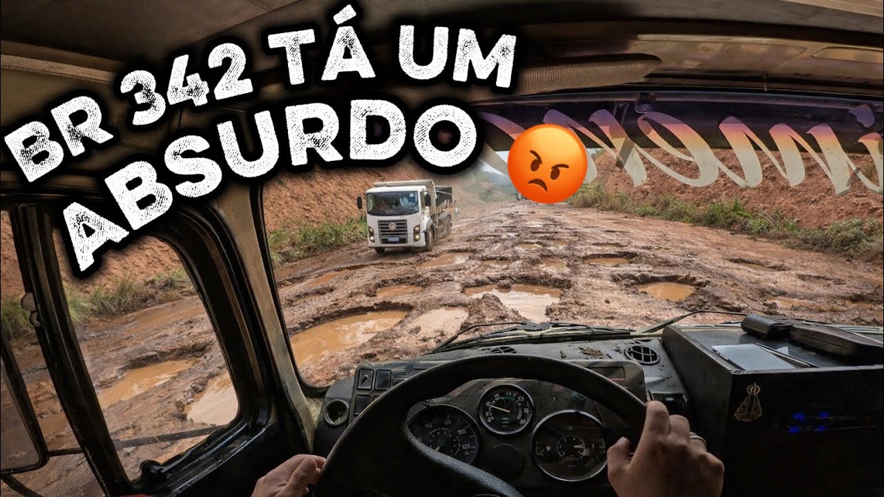 Dia a dia de um motorista de caminhão que puxa leite, passando pela BR 342 que tá um absurdo 😡🇧🇷