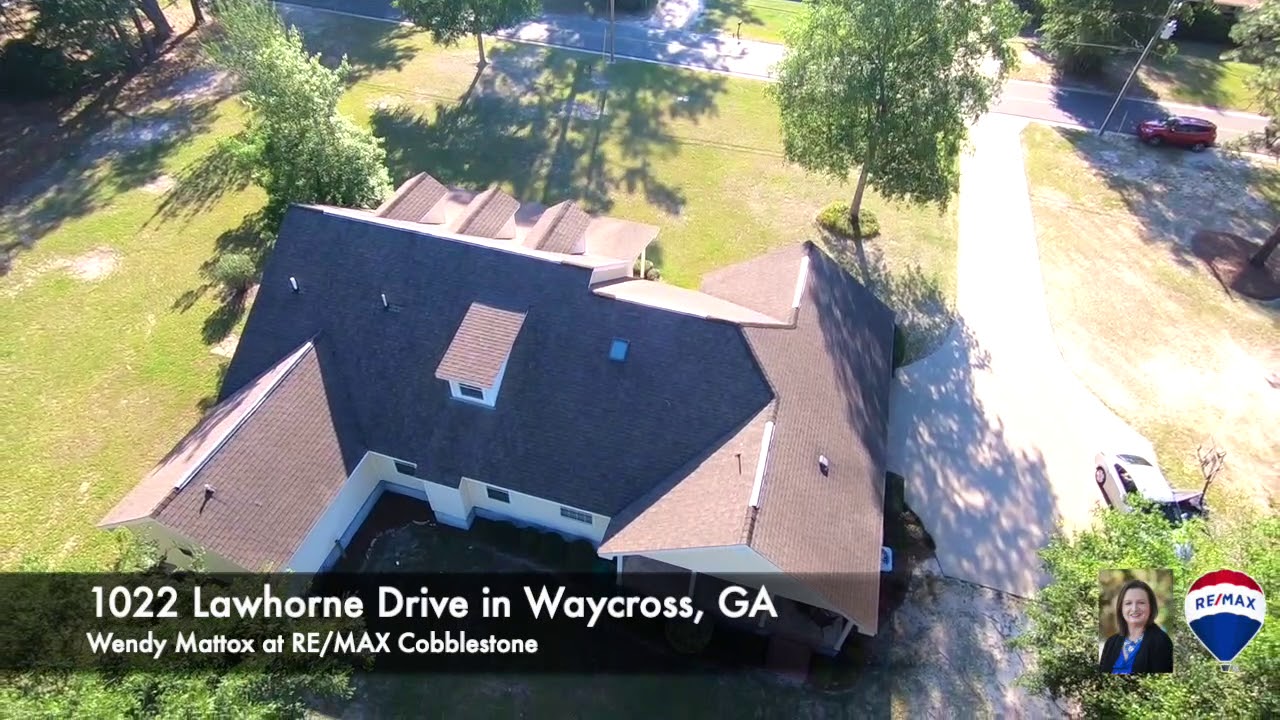1022 Lawhorne Drive in Waycross, Georgia // Drone Tour
