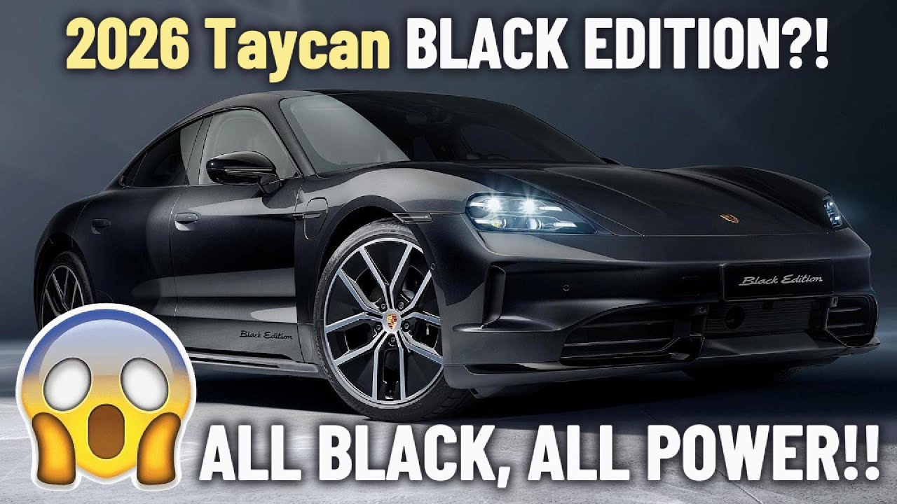PORSCHE Just Revealed the Taycan BLACK EDITION—This Thing Is Evil!