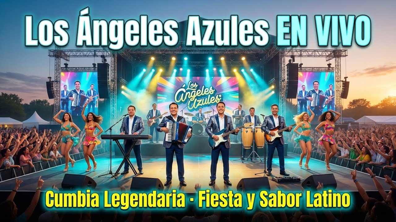 💃 Los Ángeles Azules EN VIVO | Cumbia Legendaria con Ambiente de Fiesta y Sabor Latino 💃🎺