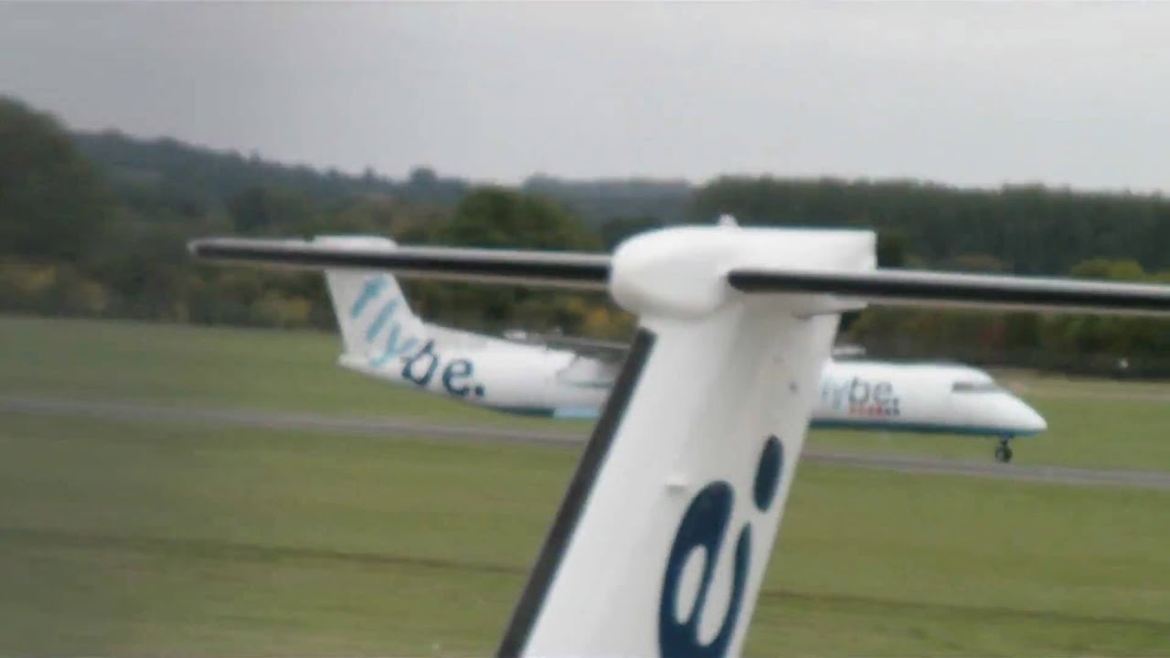 FlyBe Dash 8 Q400 Take Off Part 2 G-JECK