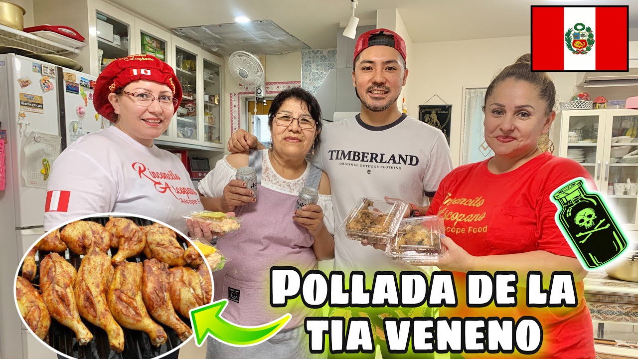COMIDA PERUANA de LA TIA VENENO en JAP&Oacute;N | POLLADA BAILABLE